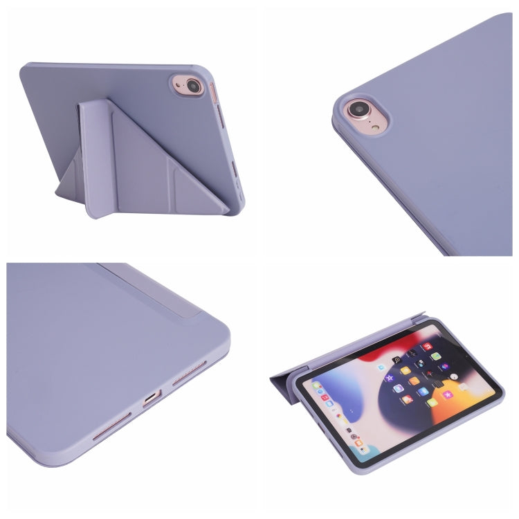 For iPad 2025 / 2022 Millet Texture PU + Silicone 3-folding Leather Tablet Case(Black)