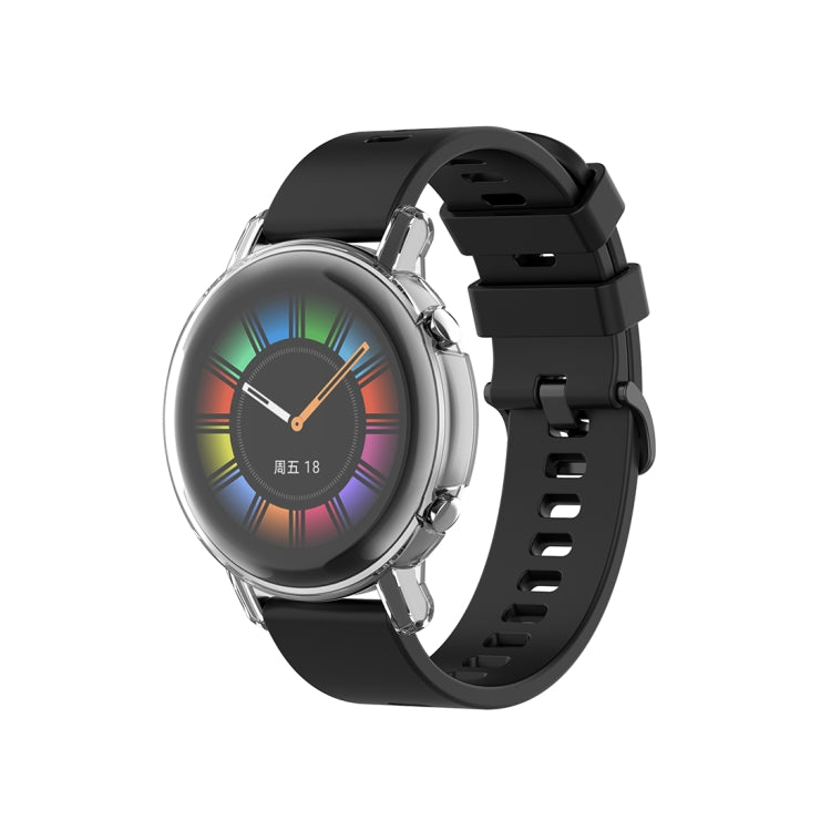 For Huawei Watch GT2 42mm Full Coverage Watch Protective Case with Screen(Transparent White) - Watch Cases by Huawei