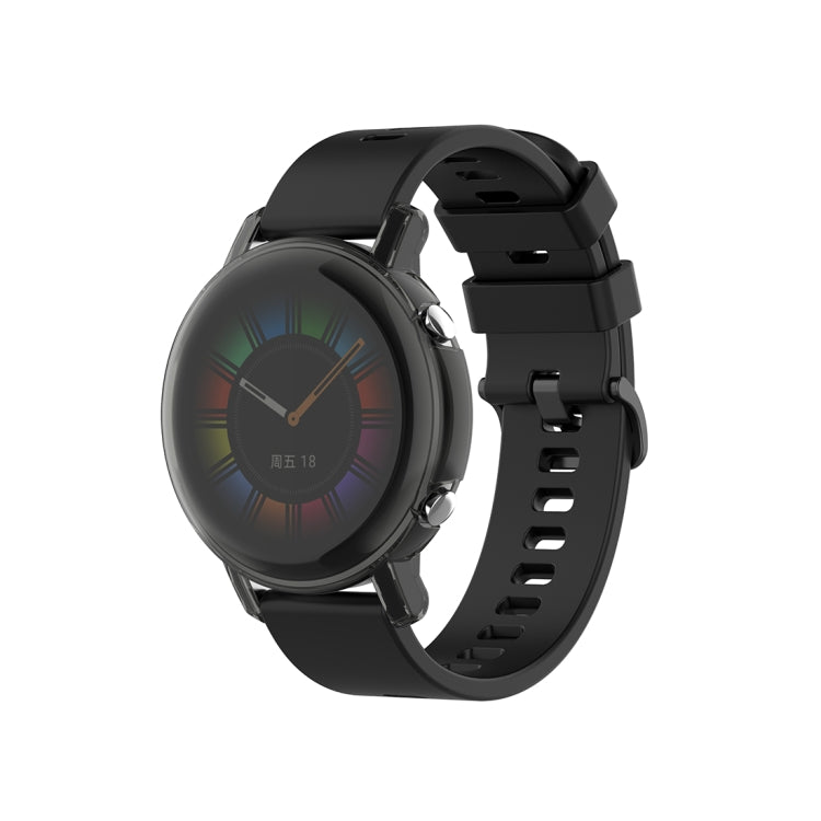 For Huawei Watch GT2 42mm Full Coverage Watch Protective Case with Screen(Transparent Black) - Watch Cases by Huawei