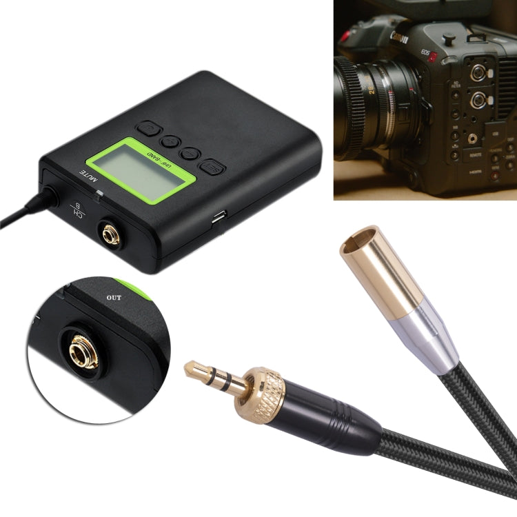 SB419M120-03 3.5mm Male to Mini XLR 3pin Male Audio Cable, Length: 30cm