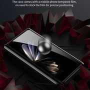 For Xiaomi Mix Fold 2 Magnetic Hinges Plating Phone Case with Holder(Silver)