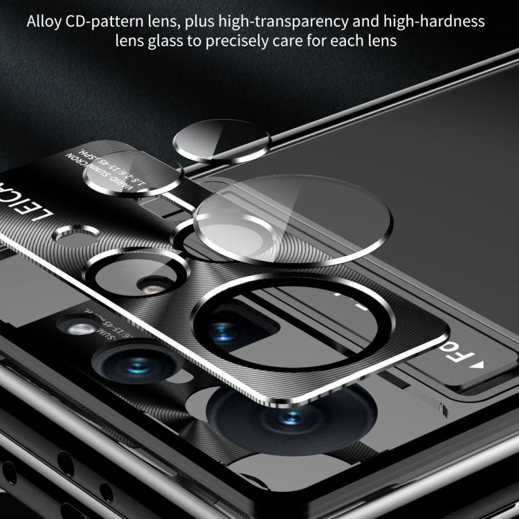 For Xiaomi Mix Fold 2 Magnetic Hinges Plating Phone Case with Holder(Silver)
