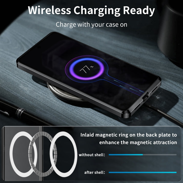 For Google Pixel 8 MagSafe Magnetic Frosted Metal Phone Case(Black)