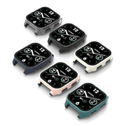 Compatible with Garmin Venu Sq2 PC + 9H Tempered Glass Integrated Protective Watch Case(Ink Blue)