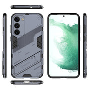 For Samsung Galaxy S23+ 5G Punk Armor 2 in 1 PC + TPU Shockproof Phone Case with Invisible Holder(Grey)