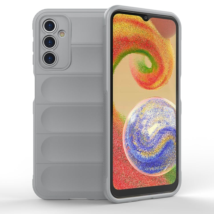 For Samsung Galaxy A14 5G Magic Shield TPU + Flannel Phone Case(Grey)