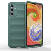 For Samsung Galaxy A14 5G Magic Shield TPU + Flannel Phone Case(Dark Green)