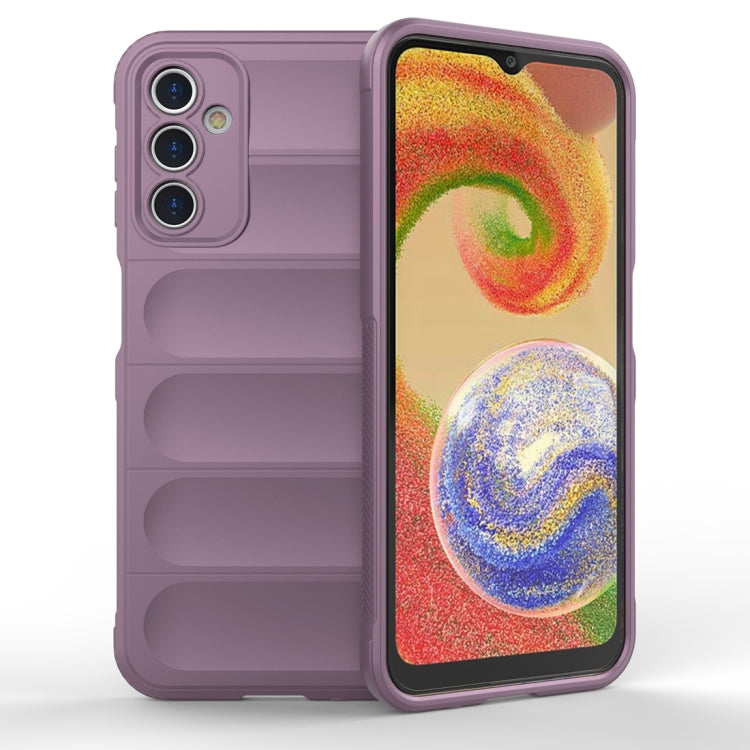 For Samsung Galaxy A14 5G Magic Shield TPU + Flannel Phone Case(Purple)