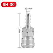 LAIZE SH-30 10pcs C-type Self-lock Air Tube Pneumatic Quick Fitting Connector