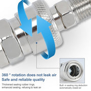 LAIZE SH-30 10pcs C-type Self-lock Air Tube Pneumatic Quick Fitting Connector