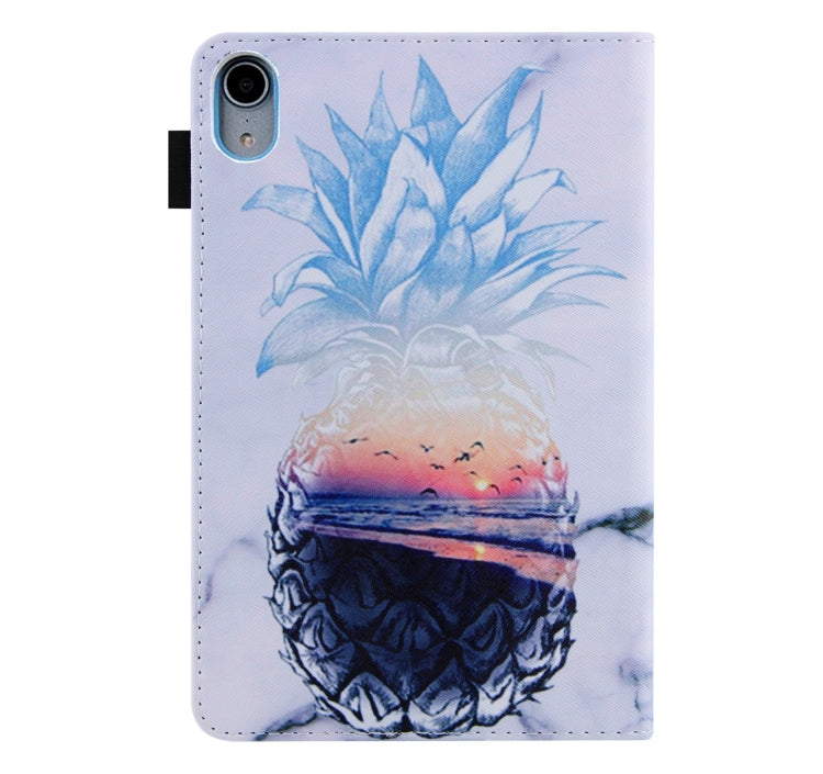 For iPad 2025 / 2022 Colored Drawing Leather Smart Tablet Case(Ocean Pineapple)