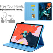For iPad 2025 / 2022 Colored Drawing Leather Smart Tablet Case(Ocean Pineapple)