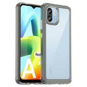 For Xiaomi Redmi A1 Colorful Series Acrylic + TPU Phone Case(Transparent Grey)