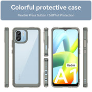 For Xiaomi Redmi A1 Colorful Series Acrylic + TPU Phone Case(Transparent Grey)