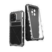 For iPhone 14 Pro Max R-JUST Life Water-resistant Dustproof Shockproof Phone Case(Silver)