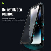 For iPhone 14 Pro Max R-JUST Life Water-resistant Dustproof Shockproof Phone Case(Silver)