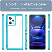 For Xiaomi Redmi Note 12 Pro 5G China Colorful Series Acrylic + TPU Phone Case(Transparent Blue)