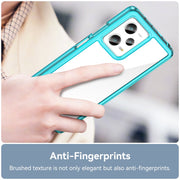 For Xiaomi Redmi Note 12 Pro 5G China Colorful Series Acrylic + TPU Phone Case(Transparent Blue)