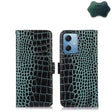 For Xiaomi Redmi Note 12 China Crocodile Top Layer Cowhide Leather Phone Case(Green) - Note 12 Cases by PMC TechLife | Online Shopping South Africa | PMC TechLife