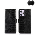 For Xiaomi Redmi Note 12 Pro 5G China Crocodile Top Layer Cowhide Leather Phone Case(Black) - Note 12 Pro Cases by PMC TechLife | Online Shopping South Africa | PMC TechLife