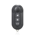 For Fiat 3 Button Folding Car Key Case Remote Control Shell SIP22, Style:White Switch Button - Car Key Cases by PMC TechLife | Online Shopping South Africa | PMC TechLife | Buy Now Pay Later Mobicred