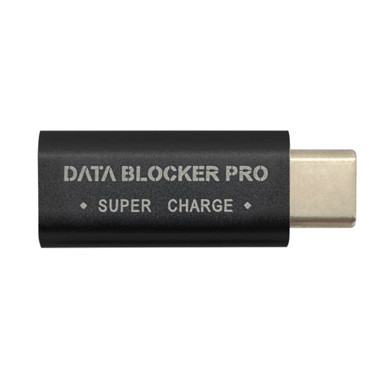GE07 USB-C / Type-C Data Blocker Fast Charging Connector(Black)