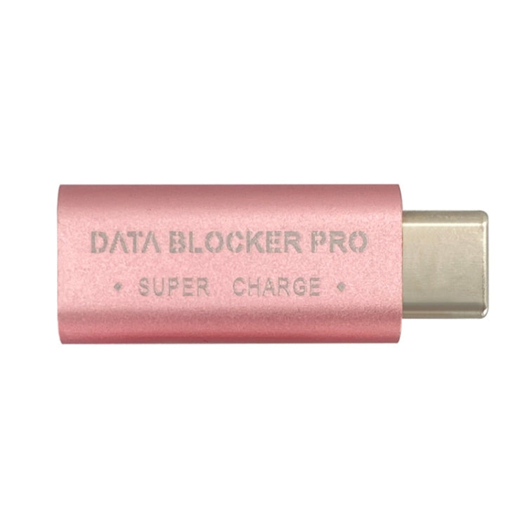 GE07 USB-C / Type-C Data Blocker Fast Charging Connector(Rose Gold)