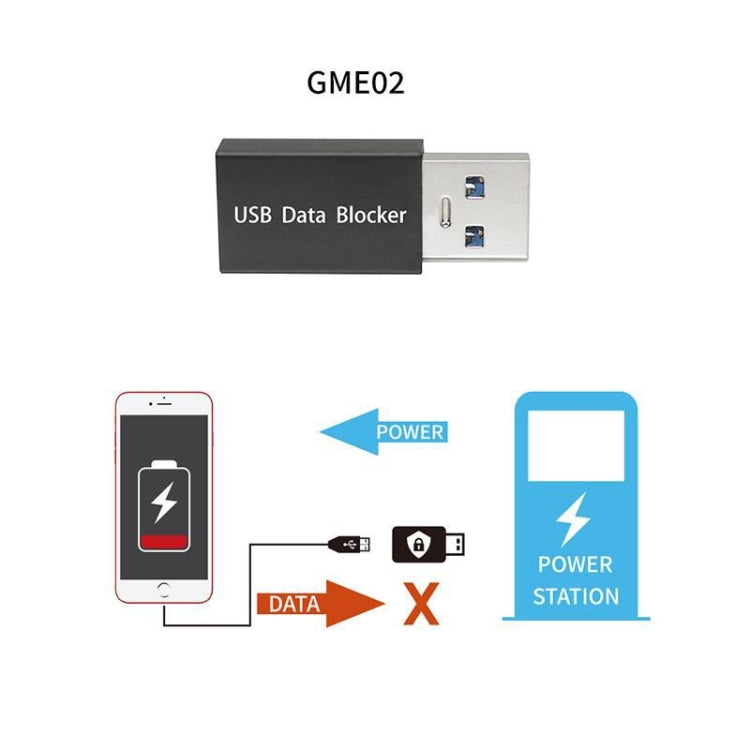 GEM02 USB Data Blocker Charging Connector(Gold)