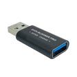 GE06 USB Data Blocker Fast Charging Connector(Black) - Converter & Adapter by PMC TechLife | Online Shopping South Africa | PMC TechLife