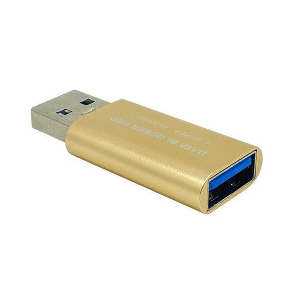 GE06 USB Data Blocker Fast Charging Connector(Gold)