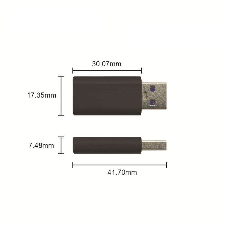 GE06 USB Data Blocker Fast Charging Connector(Rose Gold)