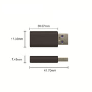 GE06 USB Data Blocker Fast Charging Connector(Rose Gold)