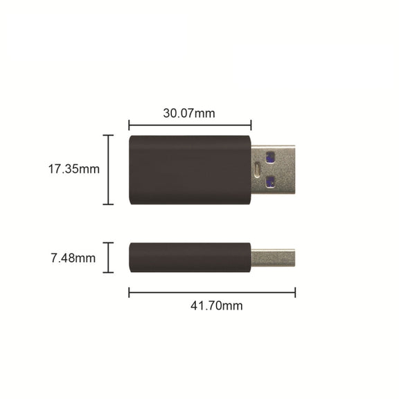 GE06 USB Data Blocker Fast Charging Connector(Rose Gold)
