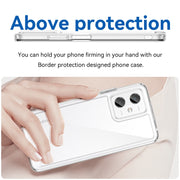For Xiaomi Redmi Note 12 China Colorful Series Acrylic + TPU Phone Case(Transparent)