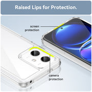 For Xiaomi Redmi Note 12 China Colorful Series Acrylic + TPU Phone Case(Transparent)