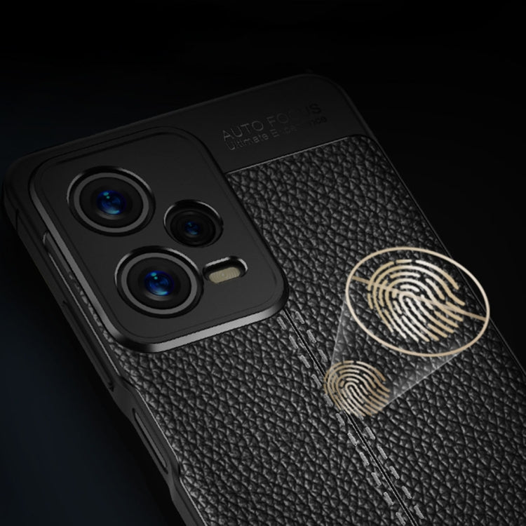 For Xiaomi Redmi Note 12 Pro 5G / Note 12 Pro 5G Speed / Poco X5 Pro Litchi Texture TPU Phone Case(Blue)