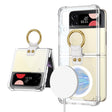 For Samsung Galaxy Z Flip3 5G GKK MagSafe Airbag Shockproof Phone Case with Ring Holder(Transparent) - Galaxy Phone Cases by GKK | Online Shopping South Africa | PMC TechLife