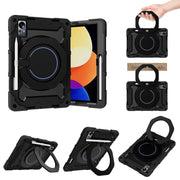 For Xiaomi Pad 5 Pro 12.4 Armor Contrast Color Silicone + PC Tablet Case(Black)