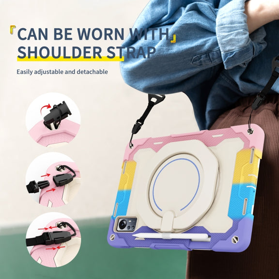 For Xiaomi Pad 5 Pro 12.4 Armor Contrast Color Silicone + PC Tablet Case(Navy Blue)