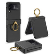 For Samsung Galaxy Z Flip4 GKK Ultrathin Hinge Full Coverage Phone Case with Ring Holder(Black) - free shipping - PMC TechLife - Order now!