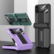 For Samsung Galaxy Z Flip4 GKK Magnetic Fold Shockproof Protective Phone Case(Black)