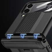 For Samsung Galaxy Z Flip4 GKK Magnetic Fold Shockproof Protective Phone Case(Black)