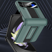 For Samsung Galaxy Z Flip4 GKK Magnetic Fold Shockproof Protective Phone Case(Black)
