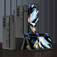 For Samsung Galaxy Z Fold4 GKK Magnetic Fold Hinge Shockproof Phone Case with Wrist Strap(Black) - free shipping - PMC TechLife - Order now!