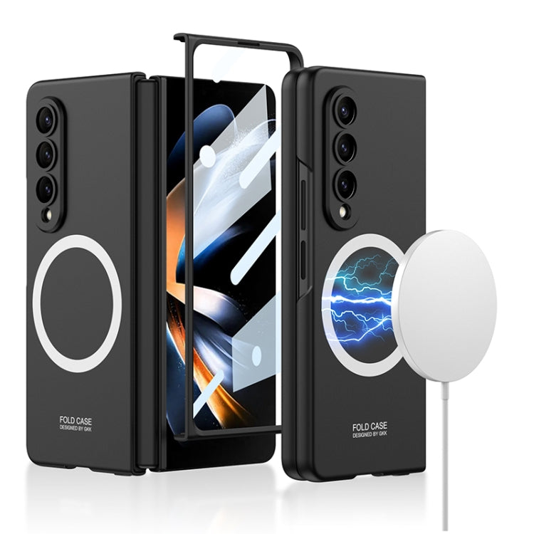 For Samsung Galaxy Z Fold4 GKK MagSafe Ultrathin Integrated Shockproof Protective Phone Case(Black)
