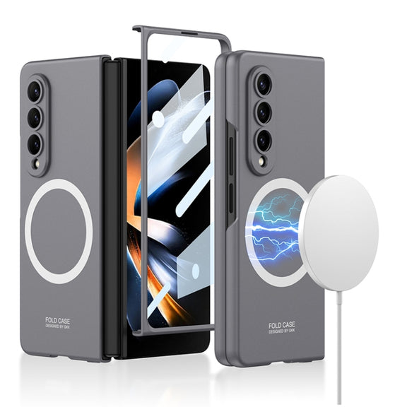 For Samsung Galaxy Z Fold4 GKK MagSafe Ultrathin Integrated Shockproof Protective Phone Case(Gray)