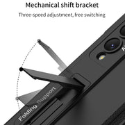 For Samsung Galaxy Z Fold4 GKK Magnetic Fold Full Coverage Anti Peep Phone Case(Silver)