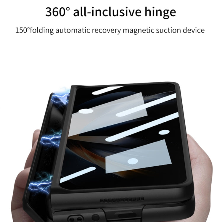 For Samsung Galaxy Z Fold4 GKK Magnetic Fold Full Coverage Anti Peep Phone Case(Black)