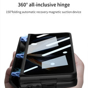 For Samsung Galaxy Z Fold4 GKK Magnetic Fold Full Coverage Anti Peep Phone Case(Black)