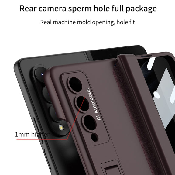 For Samsung Galaxy Z Fold4 GKK Magnetic Fold Full Coverage Anti Peep Phone Case(Silver)